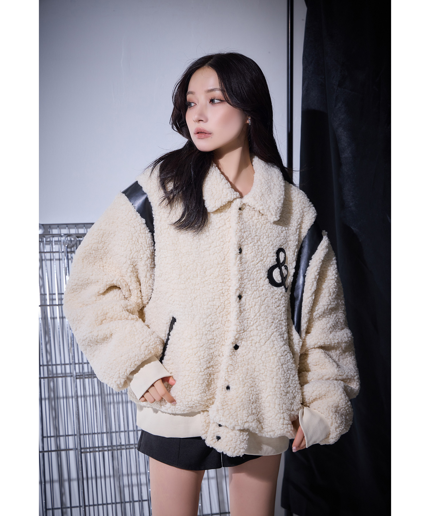 UNISEX フェイクボアスタジャン – BUNNY APARTMENT