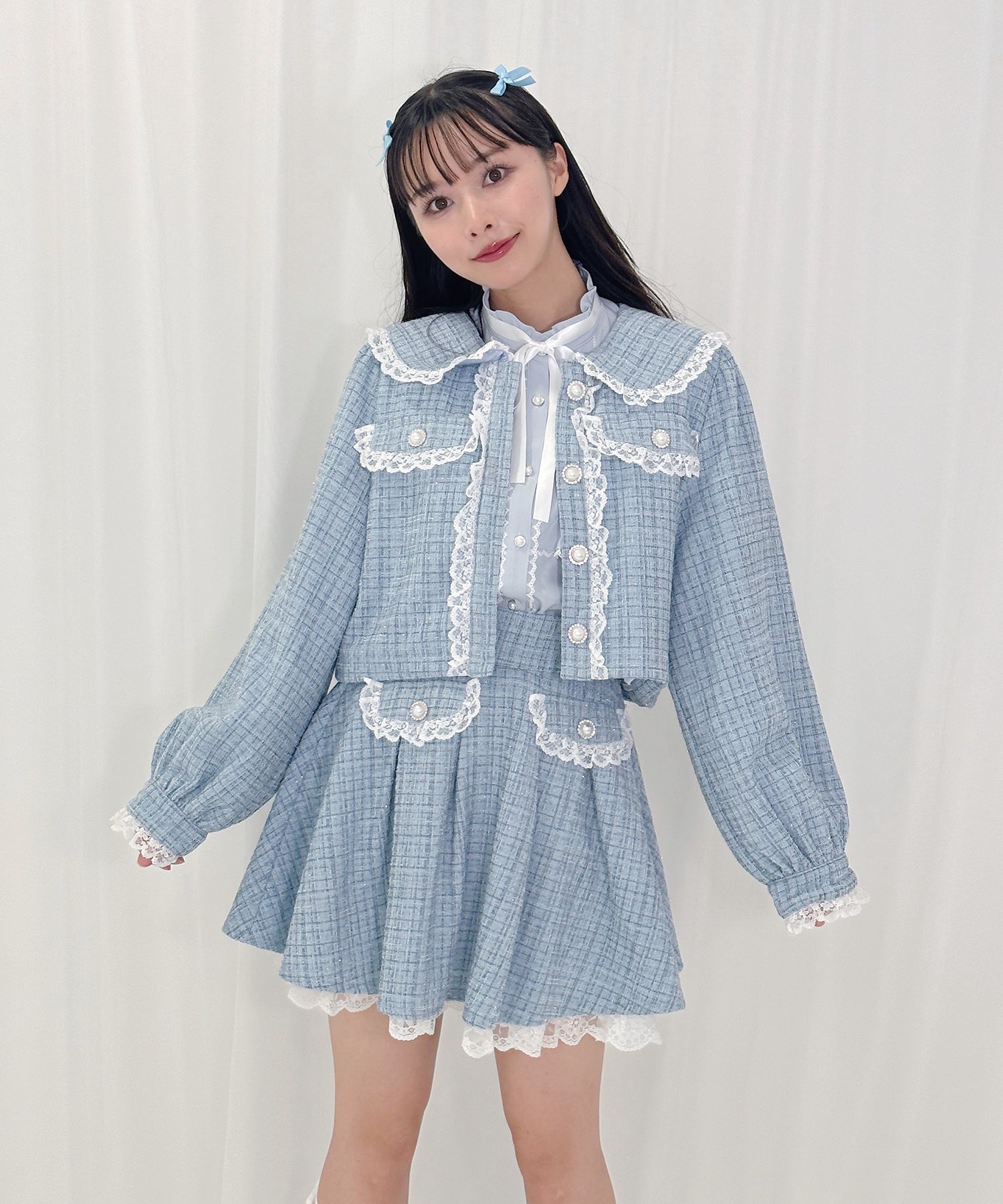 レースフリルツイードジャケット – BUNNY APARTMENT