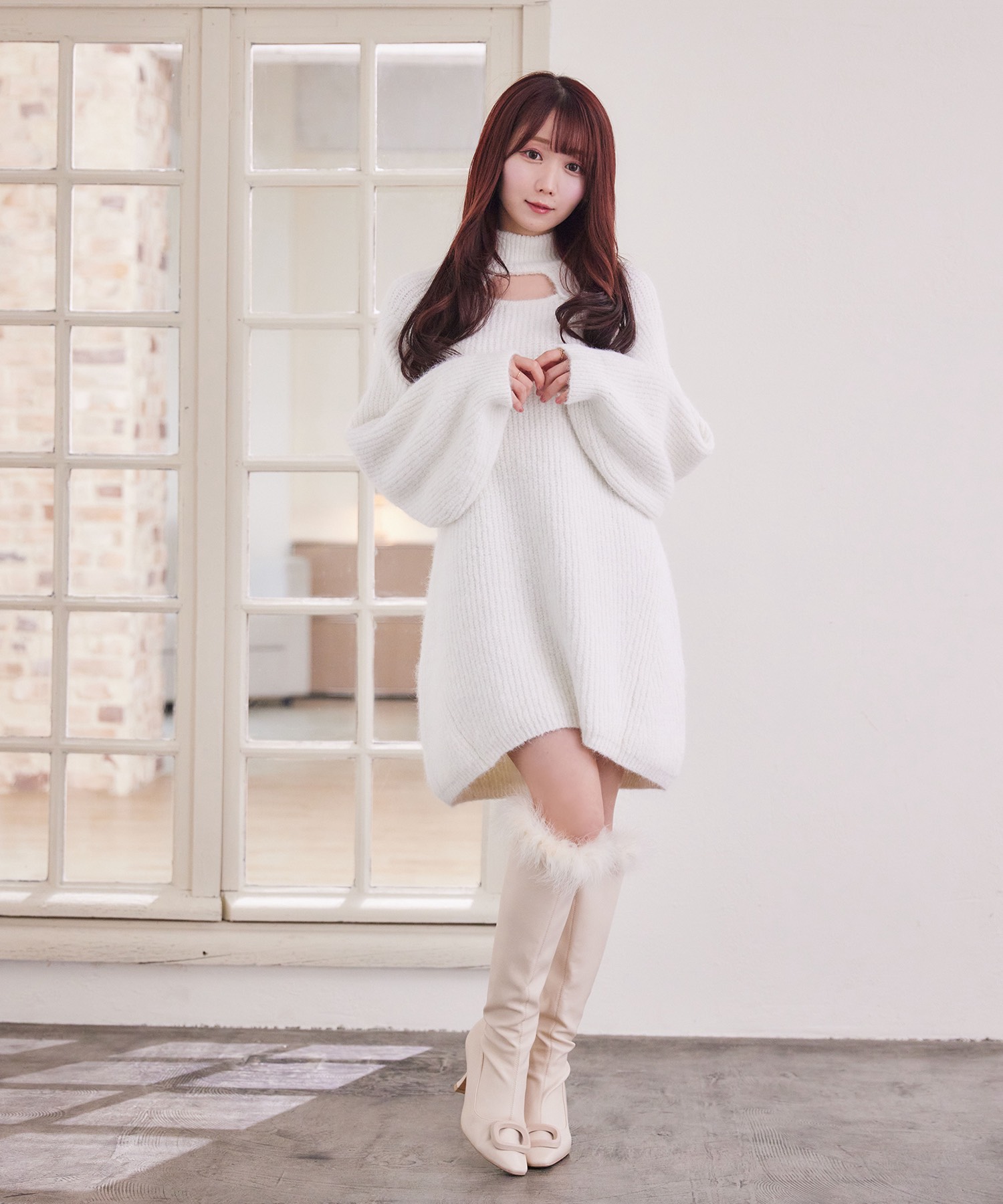 Decollete open knit o/p – BUNNY APARTMENT