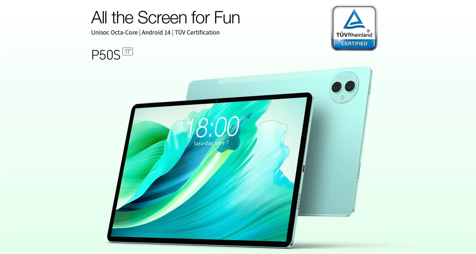 11インチスタンダードタブレット「TECLAST P50S」発売! UNISOC T606