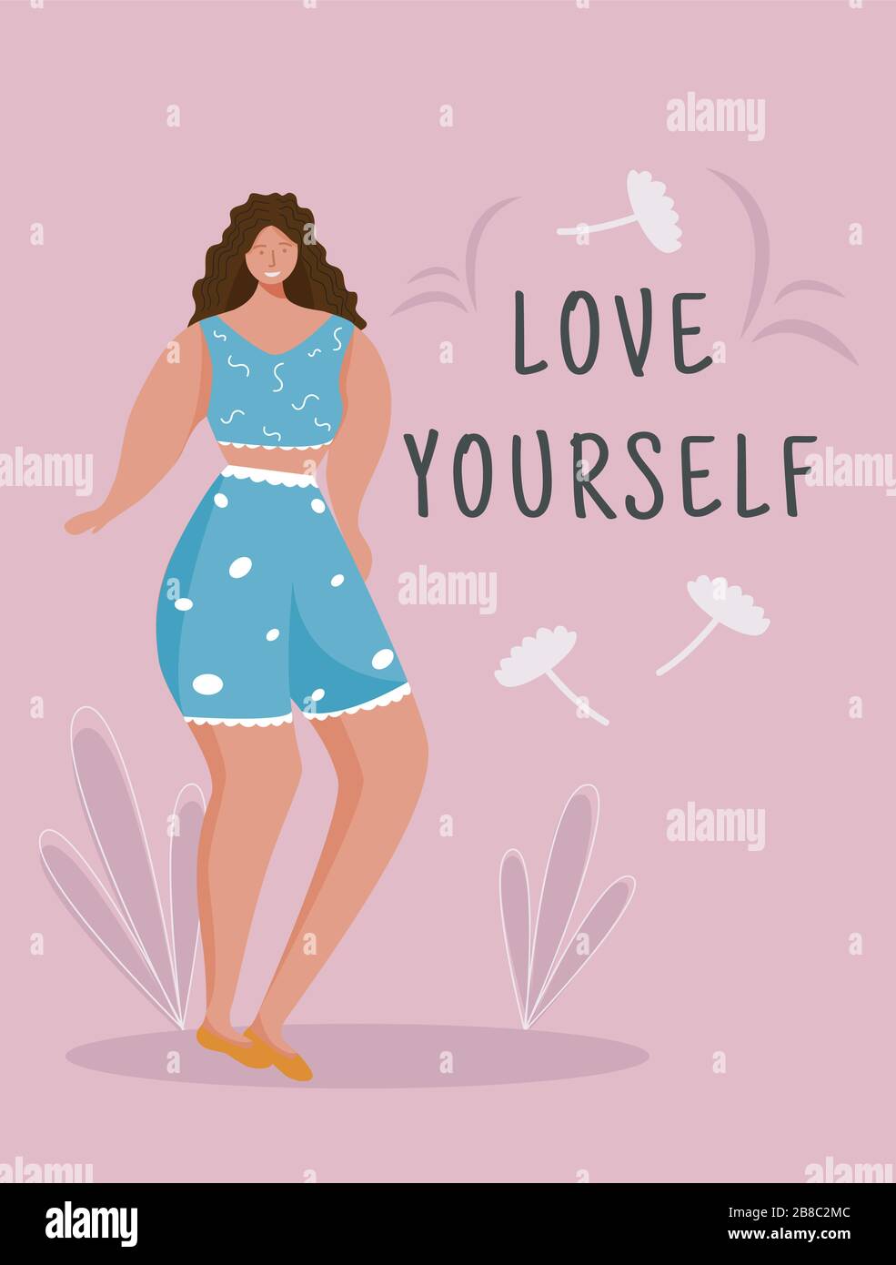 Love yourself poster vector template Stock Vector Image & Art - Alamy