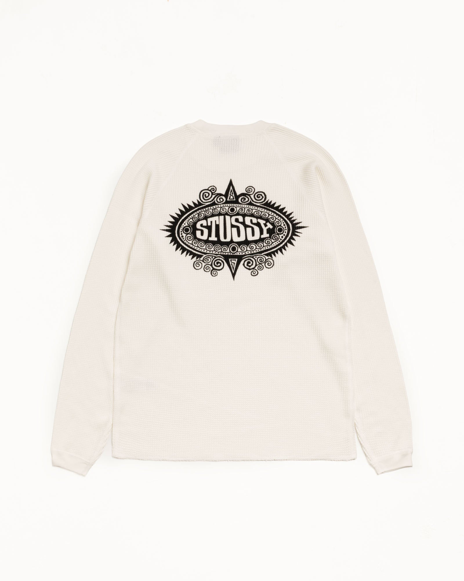 Mantra Raglan Thermal – White | Tops & Knits | Stüssy Canada