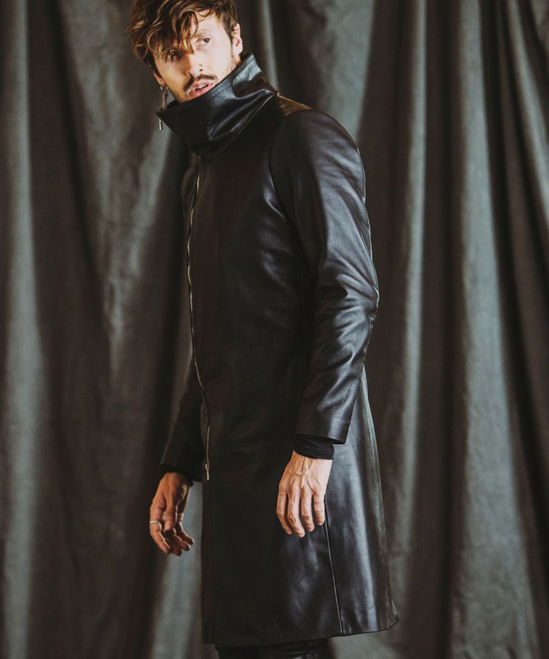 50%OFF【NO ID.(ノーアイディー)】ｼｰﾌﾟﾚｻﾞｰﾊｲｶﾗｰｺｰﾄ(855030-862L