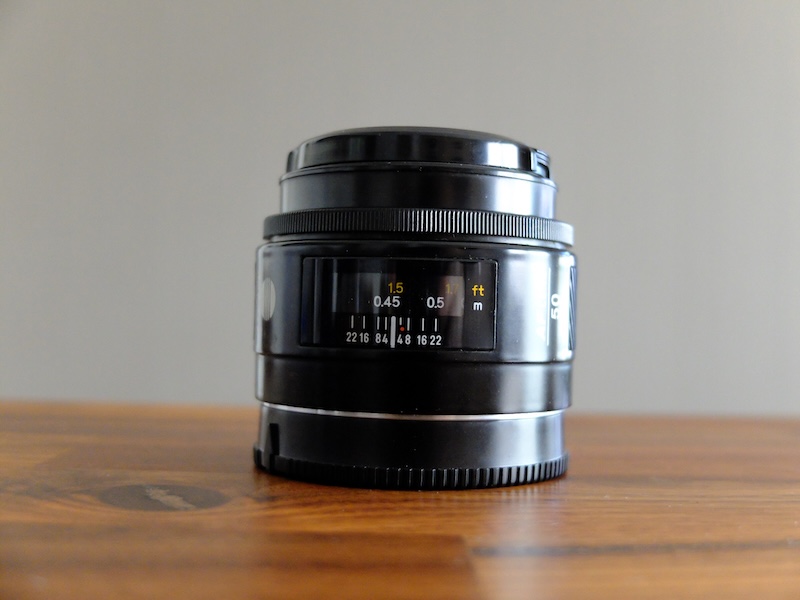 Aマウントの標準単焦点レンズ ミノルタ「AF 50mm F1.4(22)」 – カメトリ