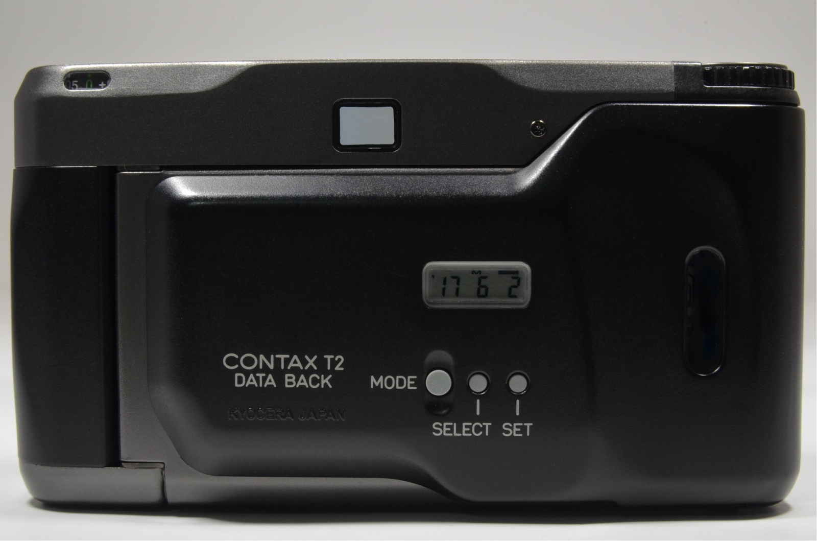CONTAX T2 Titanium Black Data Back P&S 35mm Film Camera #a0654