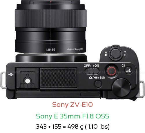 Sony ZV-E10 Camera and Sony E 35mm F1.8 OSS Lens