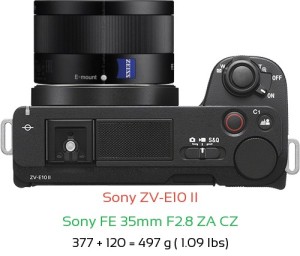 Sony ZV-E10 II Camera and Sony E 35mm F1.8 OSS Lens