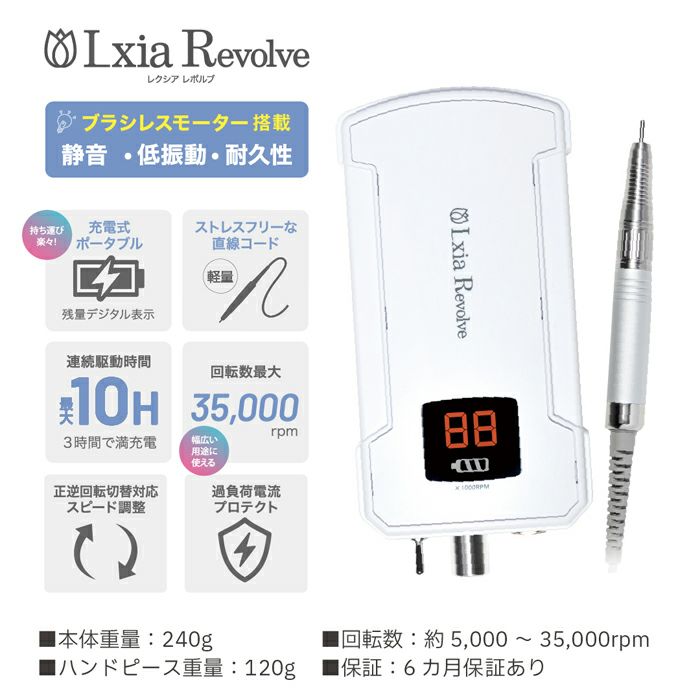 レクシアレボルブ ネイルマシーンホワイト | キャンディポケット