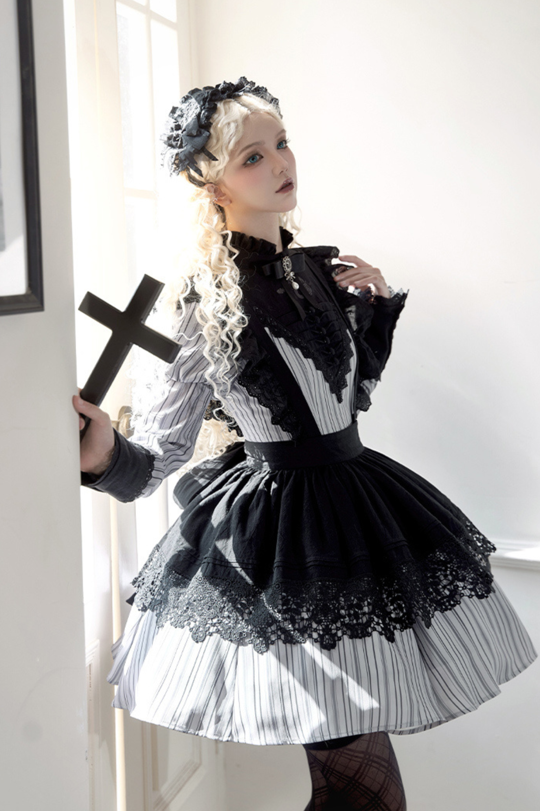 レトロ】ストライプロリータドレス【VNHZPS】 – candymoon