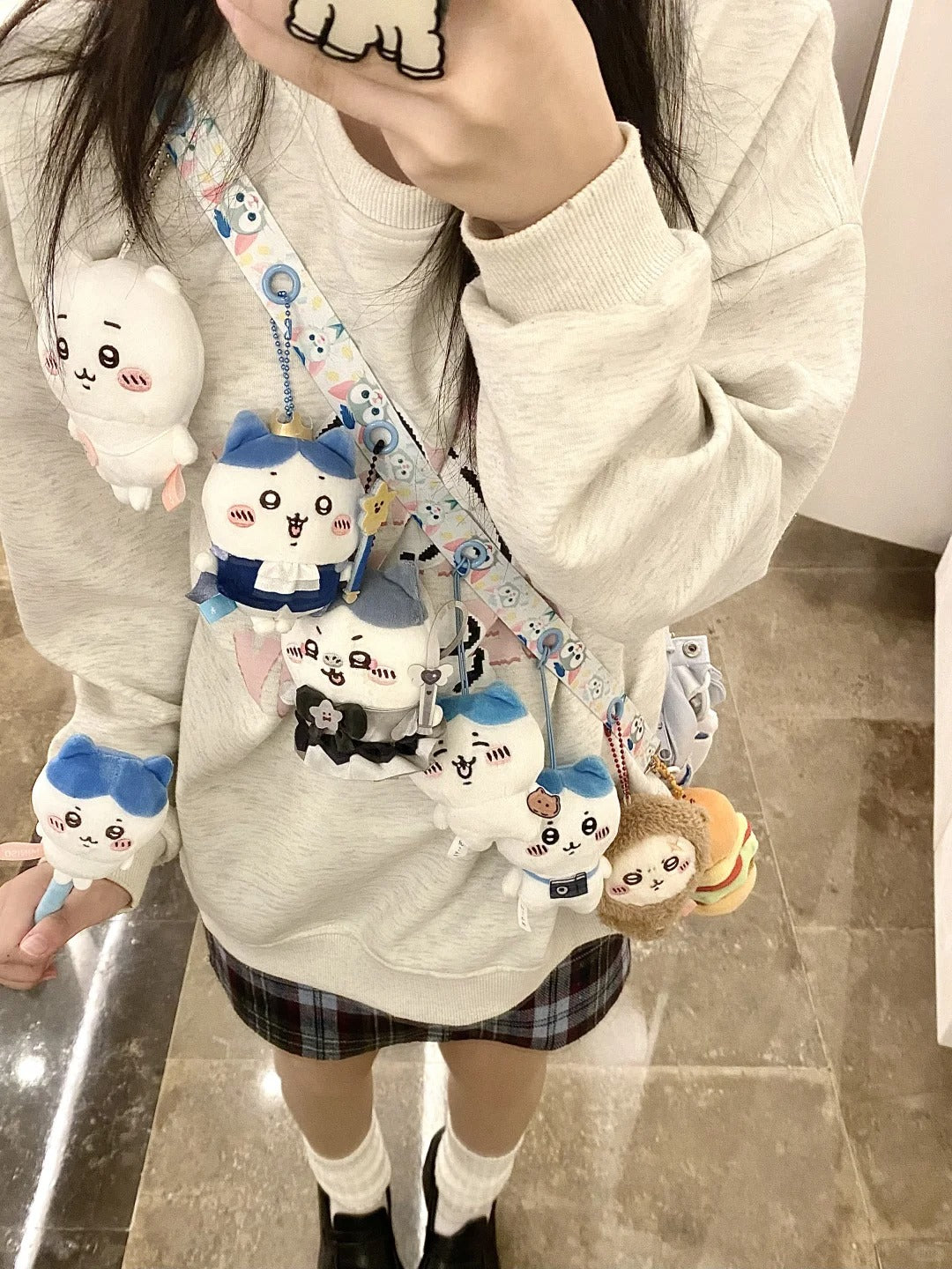 ぬい服］10cm 無属性 ぬいぐるみ用服 ショルダーストラップ 無地【背带