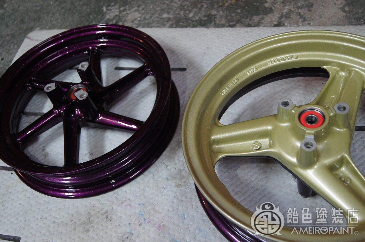 Custom Paint HONDA NSR50 Wheel Roth Flake Purple｜AMEIRO PAINT