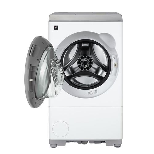 シャープ ドラム式洗濯機 左開き 洗濯12.0kg 乾燥6.0kg 幅64cm 自動お