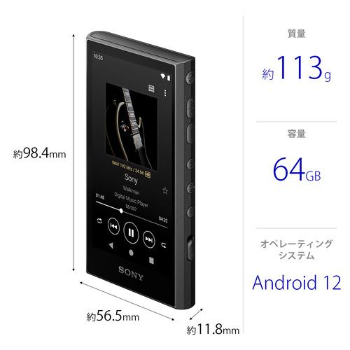 ソニー NW-A307 B ウォークマン ハイレゾ音源対応 WALKMAN A300