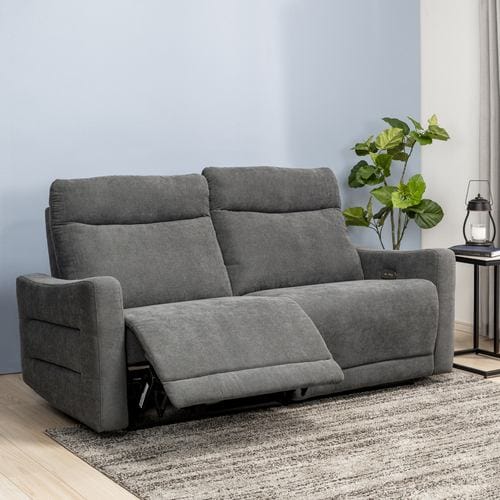 在庫限り】ヤマダオリジナル 電動リクライニングソファ「YES140019GY