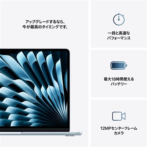 アップル(Apple) 13インチMacBook Air Apple M4チップ 10コアCPUと10
