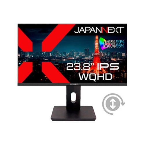 JAPANNEXT 23.8インチ IPSパネル搭載 WQHD(2560x1440)解像度 液晶