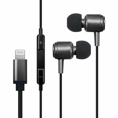 LUCILLA HPLGLU003BK ライトニングイヤホン ブラック | ヤマダウェブコム