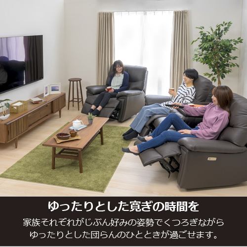 期間限定大特価】ヤマダオリジナル 電動リクライニングソファ