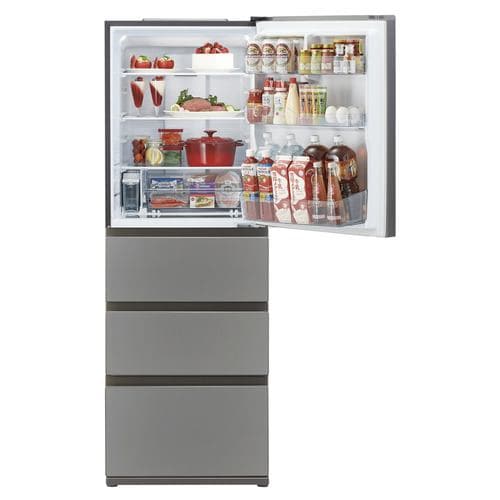 アクア 冷蔵庫 368L 右開き 4ドア 幅60cm 大容量冷凍室 LED庫内灯