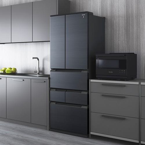 シャープ 冷蔵庫 457L 観音開き 6ドア 幅65cm メタルドア 大容量冷凍室