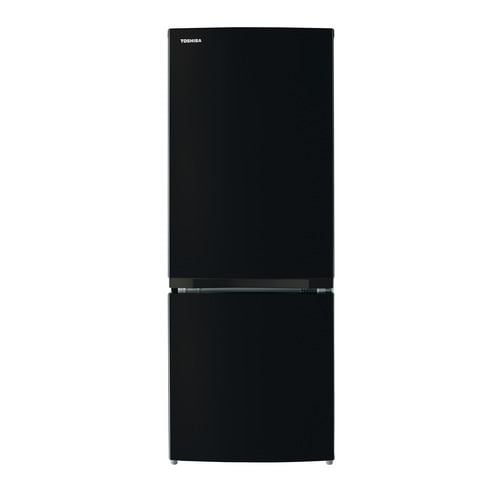 東芝 GR-V15BS(K) 2ドア冷蔵庫 (153L・右開き) セミマットブラック【DD