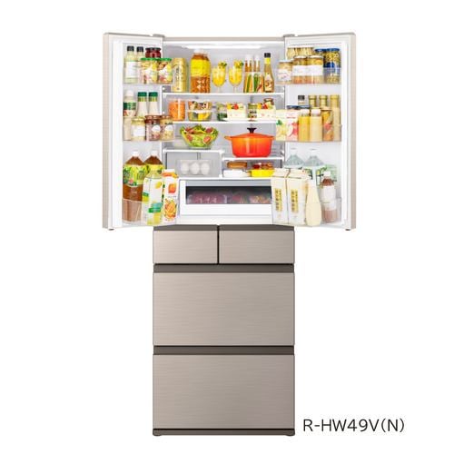 日立 冷蔵庫 485L 観音開き 6ドア 幅65cm ひろin冷凍 まるごとチルド