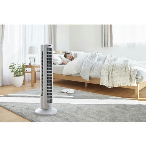 アイリスオーヤマ TWF-CD81T-H DCタワーファン ライトグレー TWFCD81TH