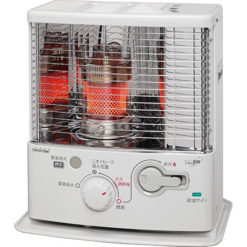 トヨトミ RS-G2424 反射形石油ストーブ 対応畳数：6～9畳 ホワイト