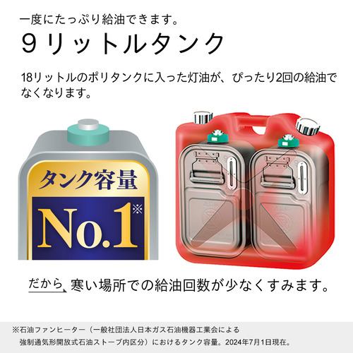 ダイニチ工業 FW-5724LS 石油ファンヒーター9Lタンク 木造15畳