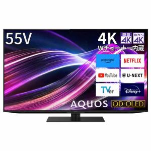 シャープ 4T-C55GS1 量子ドット有機ELテレビ AQUOS QD-OLED 55型