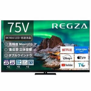 レグザ 液晶テレビ 75インチ タイムシフトマシン4K ブラック 75Z970R
