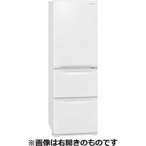 パナソニック NR-C374CL-W 3ドア冷蔵庫 (365L・左開き) グレイス