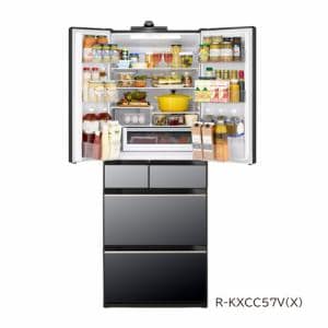 日立 冷蔵庫 567L 観音開き 6ドア 幅68.5cm どっちも冷凍 まるごと