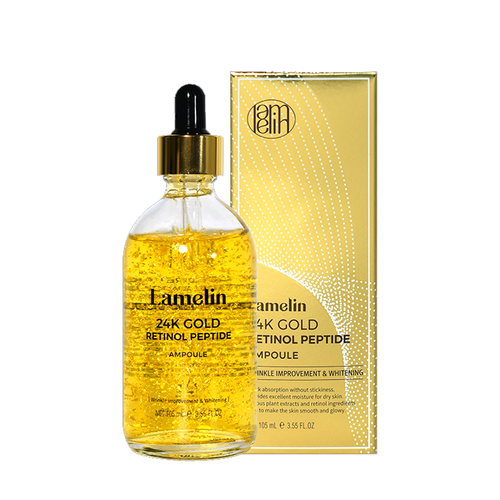 LAMELIN 24K Gold Retinol Peptide Ampoule 105ml : Zezeya