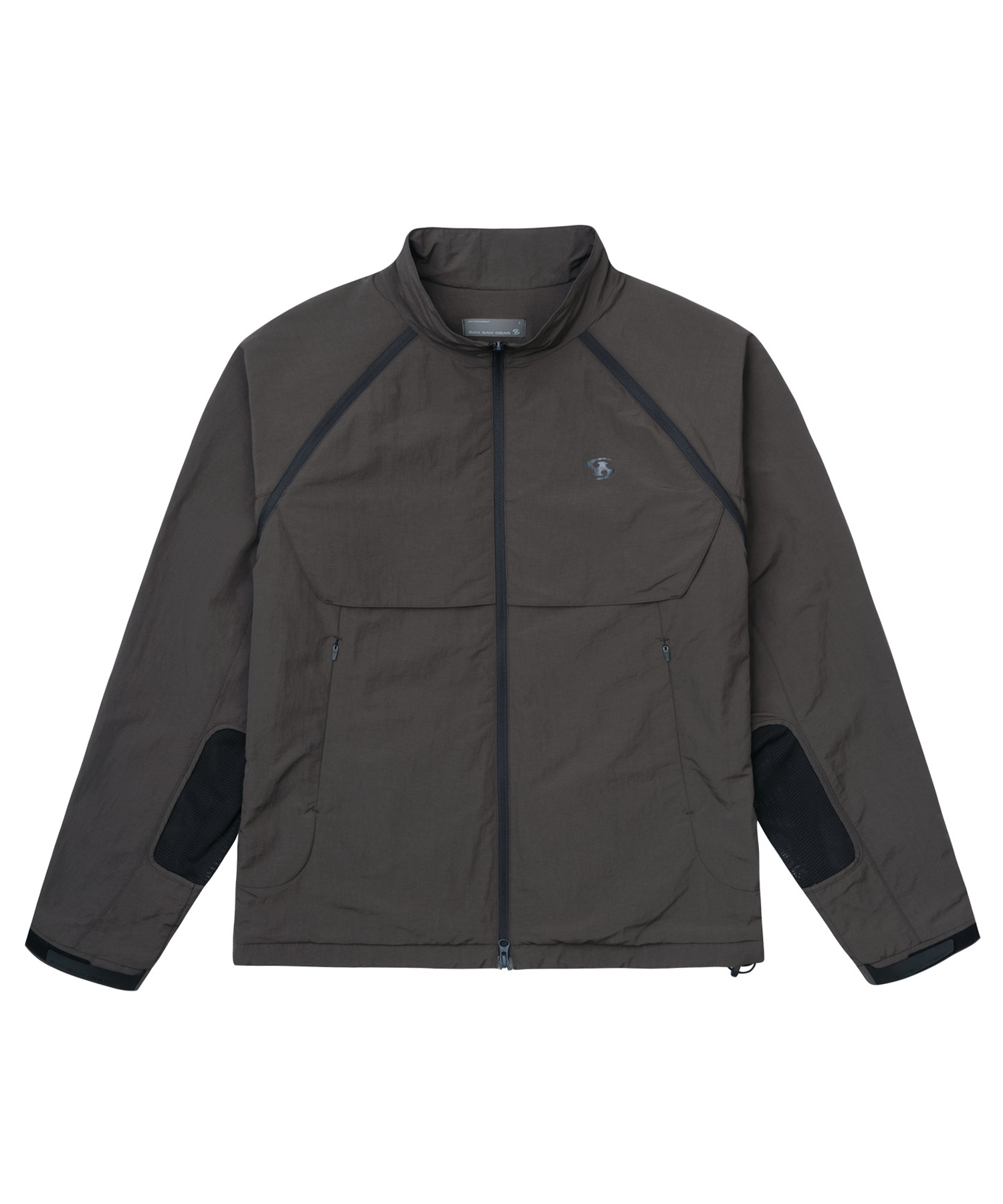 SLASH ZIPPER JACKET [BROWN] | SAN SAN GEAR