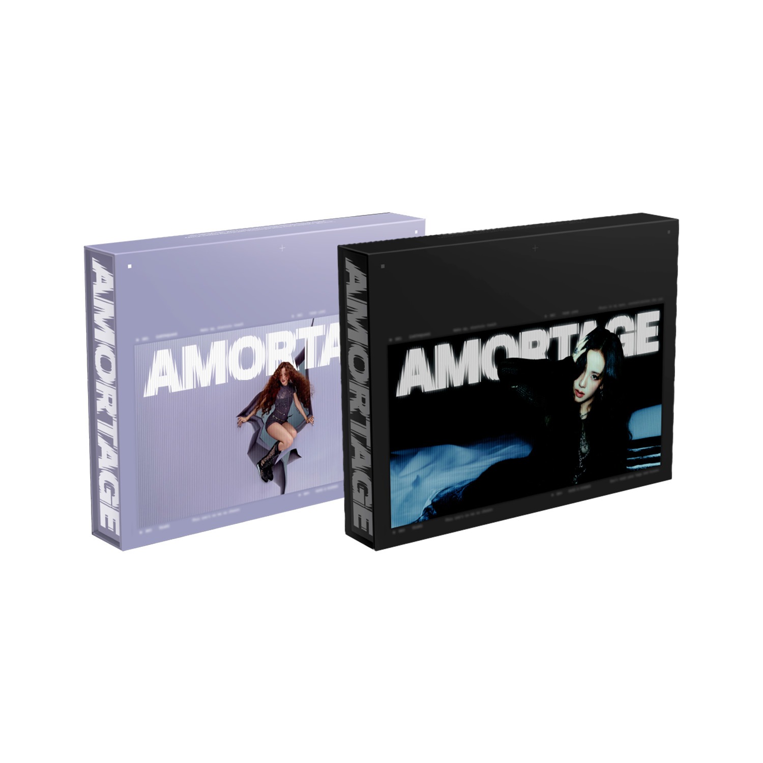 SET) JISOO Mini Album [AMORTAGE] EXCLUSIVE EDITION (PURPLE Ver. +