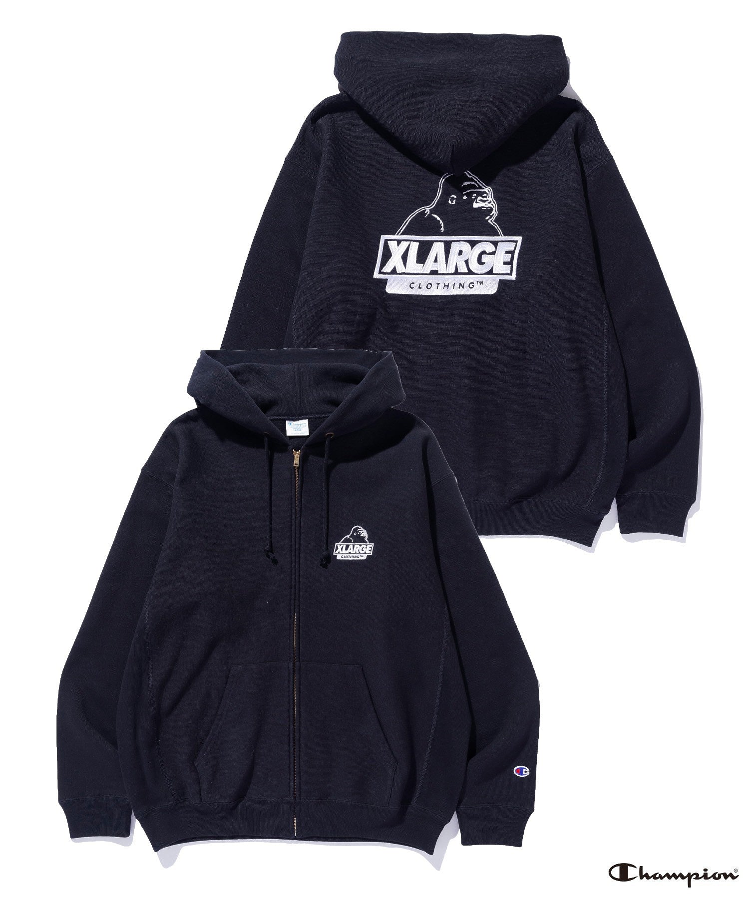 XLARGE×Champion REVERSE WEAVE ZIP UP HOODED SWEATSHIRT – calif
