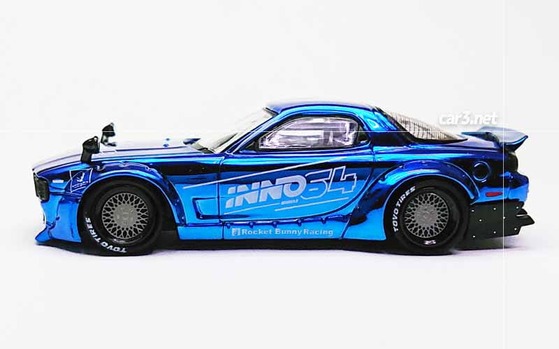 イノモデル-INNO64-パンデム・ロケットバニー・RX-7（FD3S）クローム