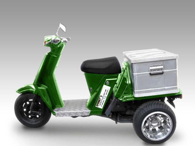 ジャイロ用中反りアルミホイール扁平タイヤ＆スペーサー40mmセット