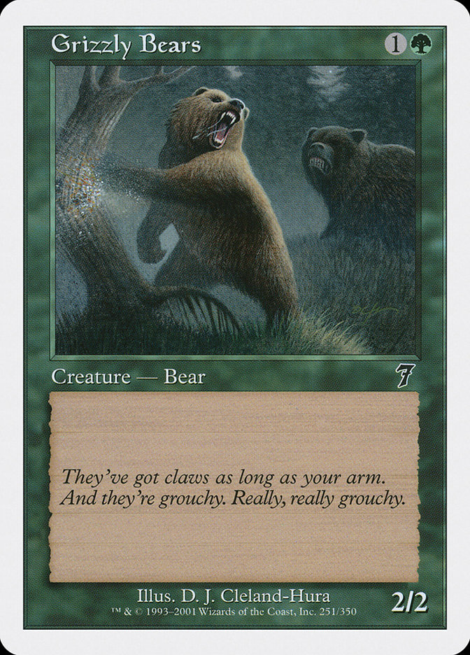Grizzly Bears · Seventh Edition (7ED) #251 · Scryfall Magic: The