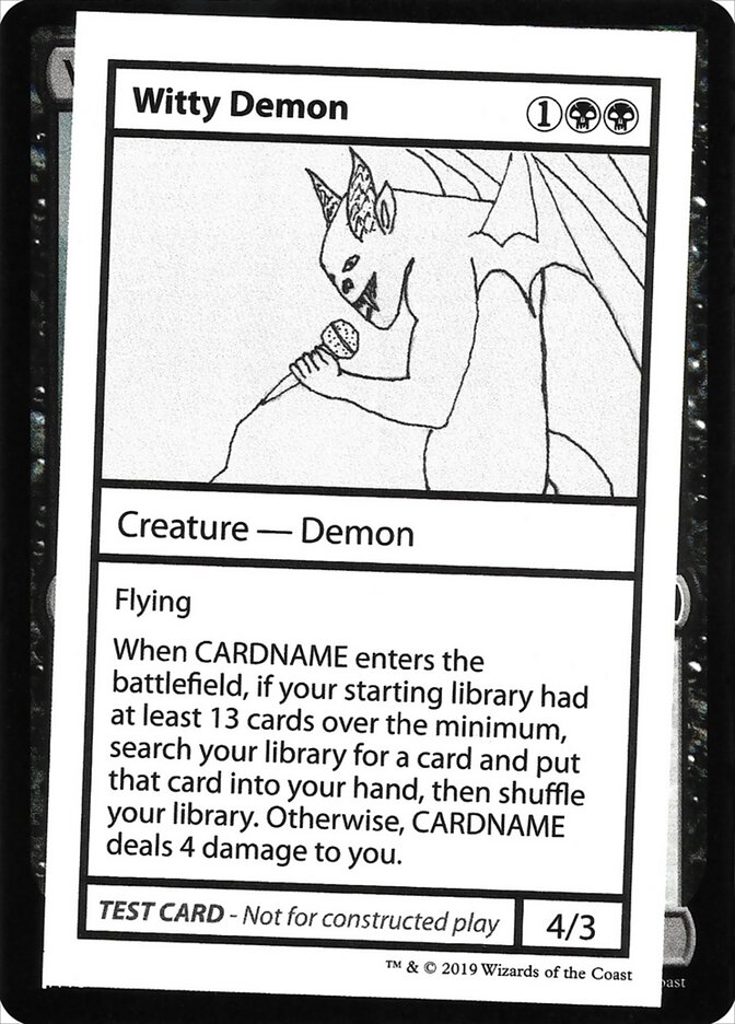 Witty Demon · Mystery Booster Playtest Cards 2021 (CMB2) #50