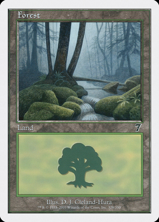 MTG GuruLand（グルランド） Forest 1枚 MTG GuruLand（グルランド