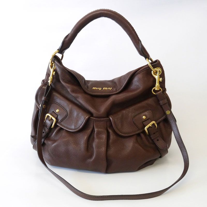 Miu Miu ミュウミュウ 2WAYショルダーバッグ ブラウン系 | 結婚式