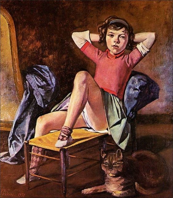 Girl with Cat / Balthus / 1937 – carladenton