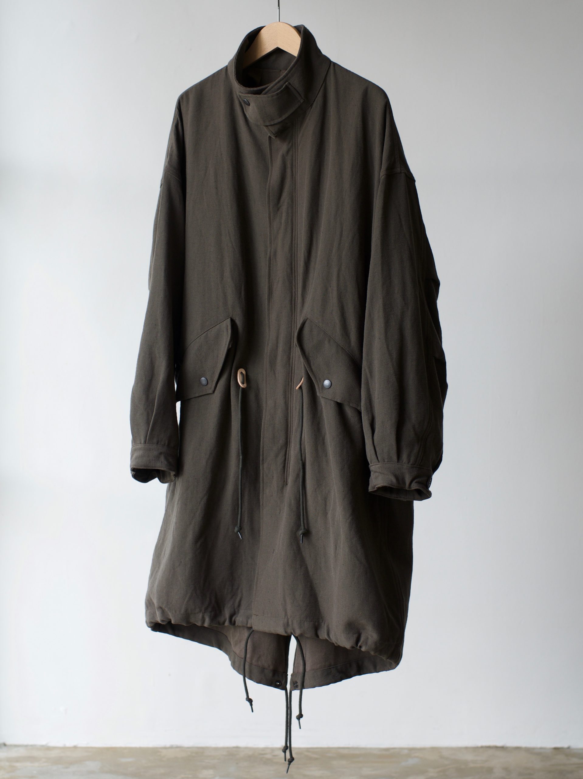 MARKA マーカ 22aw “ウール リネン バックサテン モッズパーカー