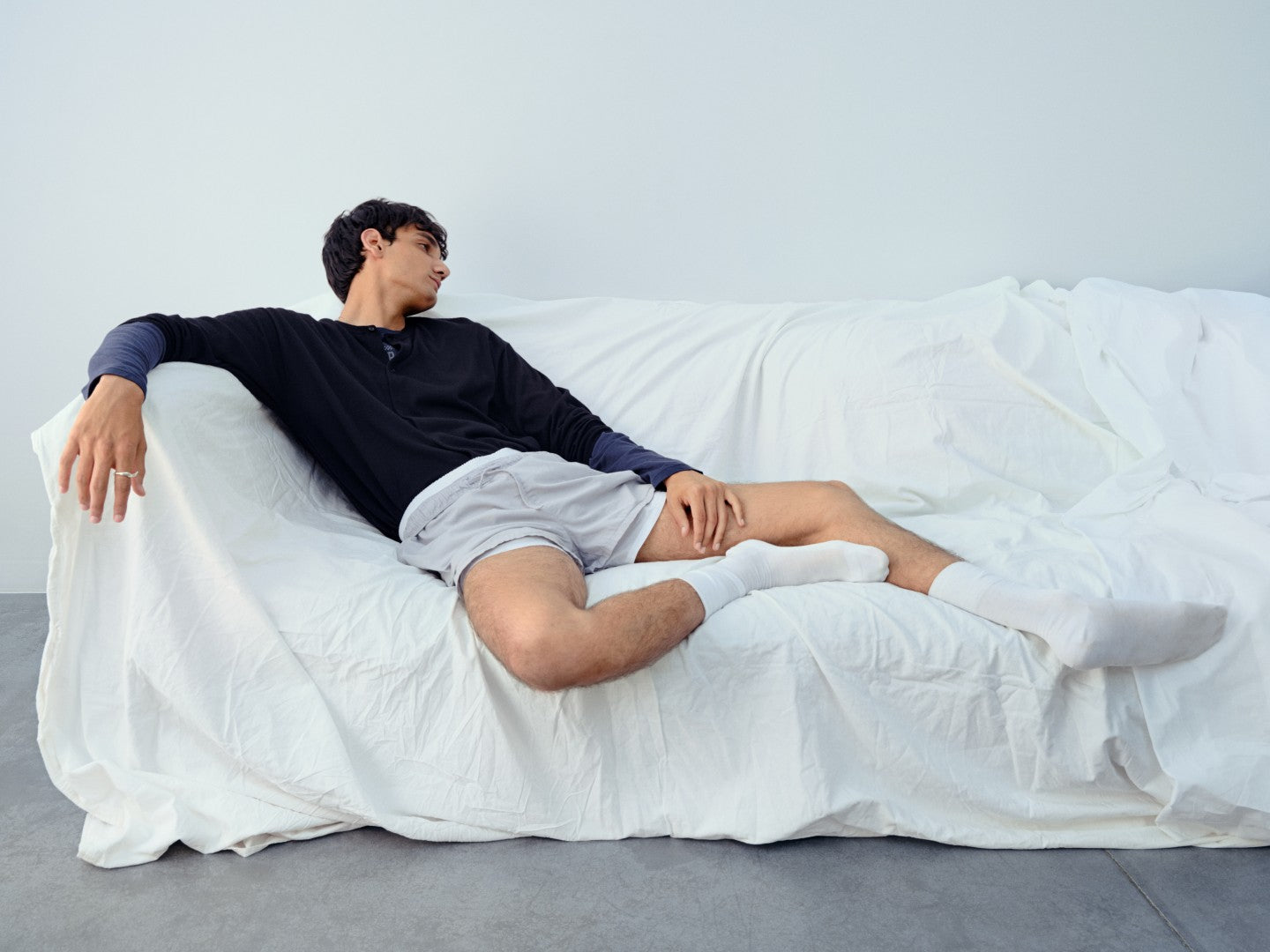 ウーステッドカシミヤ 150 クルーネック, Purple – cash & barba