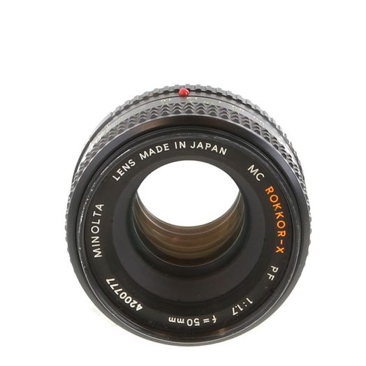 Minolta 50mm F/1.7 Rokkor-X PF MC Mount Manual Focus Lens {55}