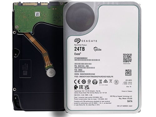 Seagate Exos X24 ST24000NM000C 24TB 7200RPM SATA 6Gb/s 512MB Cache