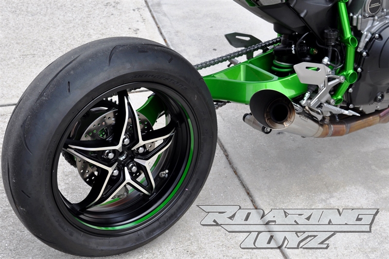 Kawasaki H2H2 Extended Swingarm Billet Single Sided CNC Machined