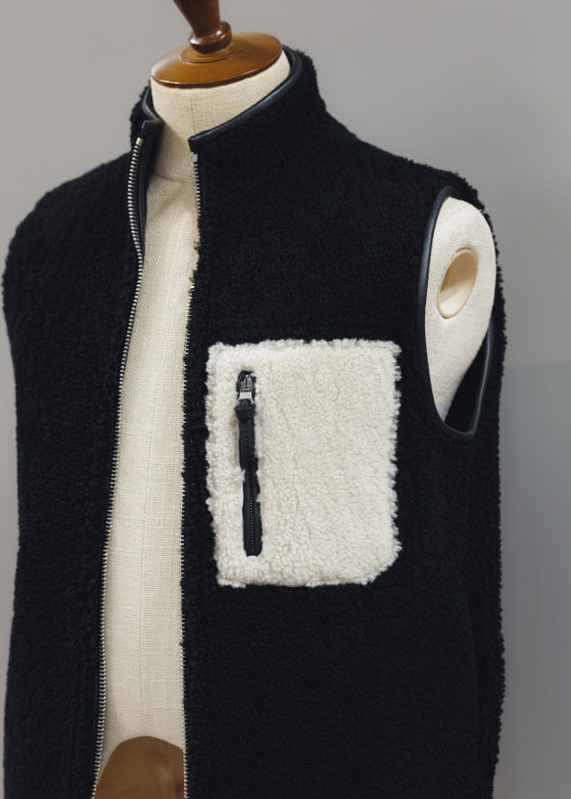 先見せエーダブ〜〈CINQUANTA〉ムートンベスト〜｜BEAMS F（ビームスF